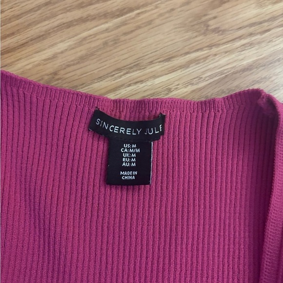 Sincerely Jules Pink Sweater Size Medium - Picture 2 of 6